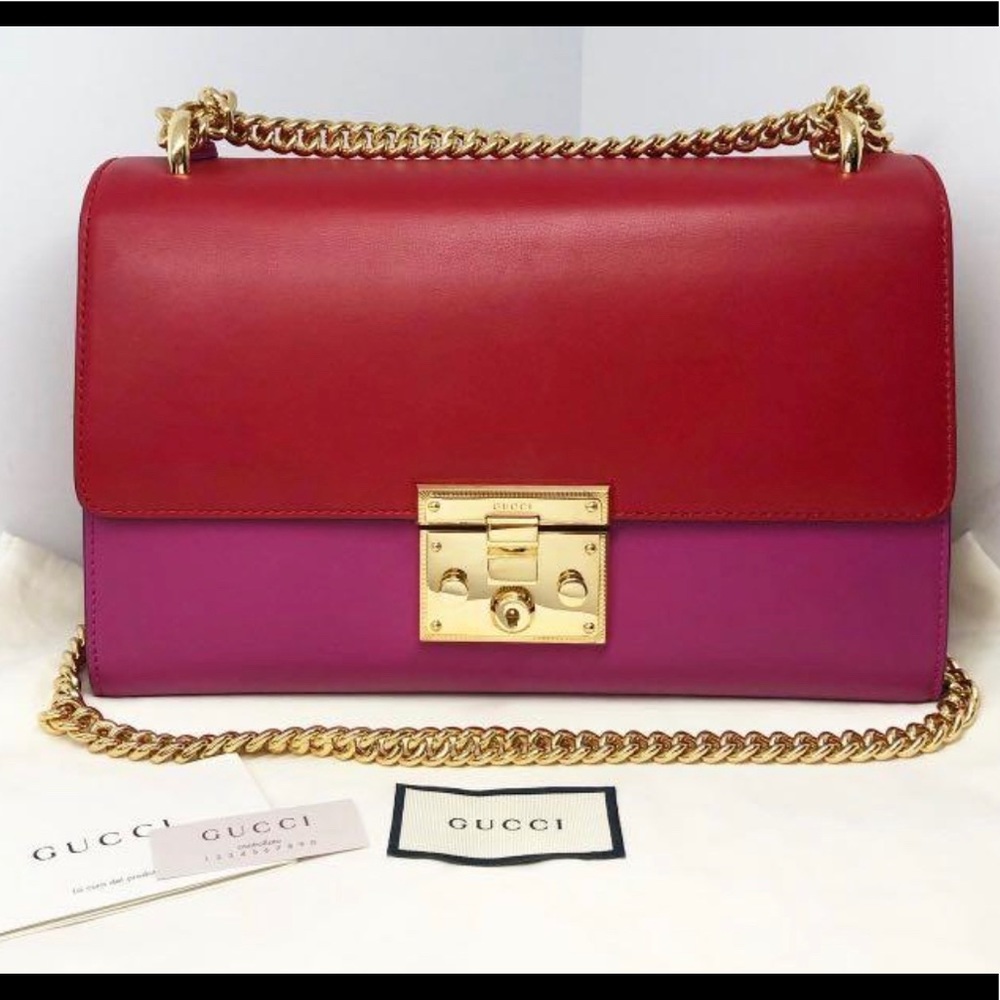 Gucci padlock bag - fuchsia/pink